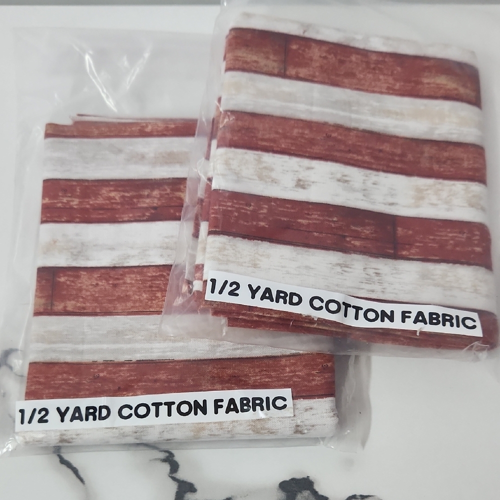 Striped Cotton Fabric Half Yard